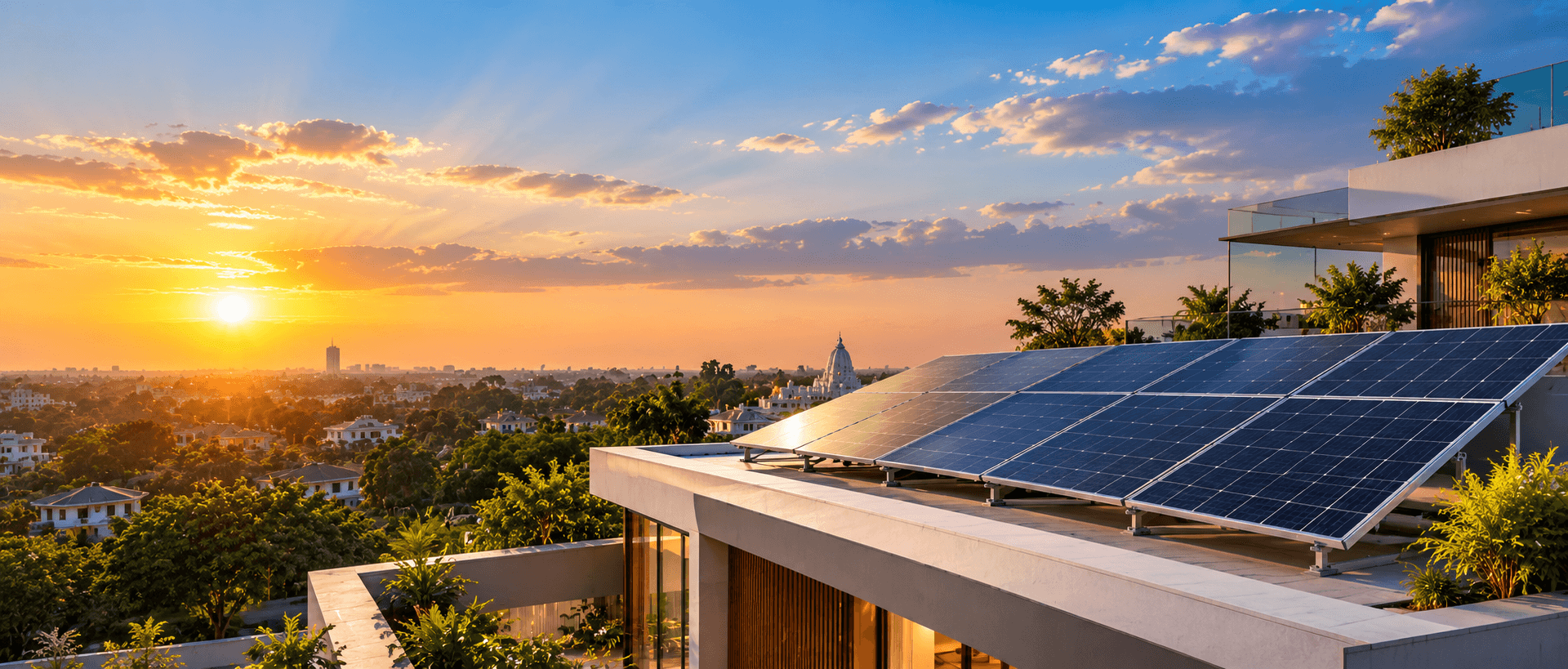 Solar panels installation