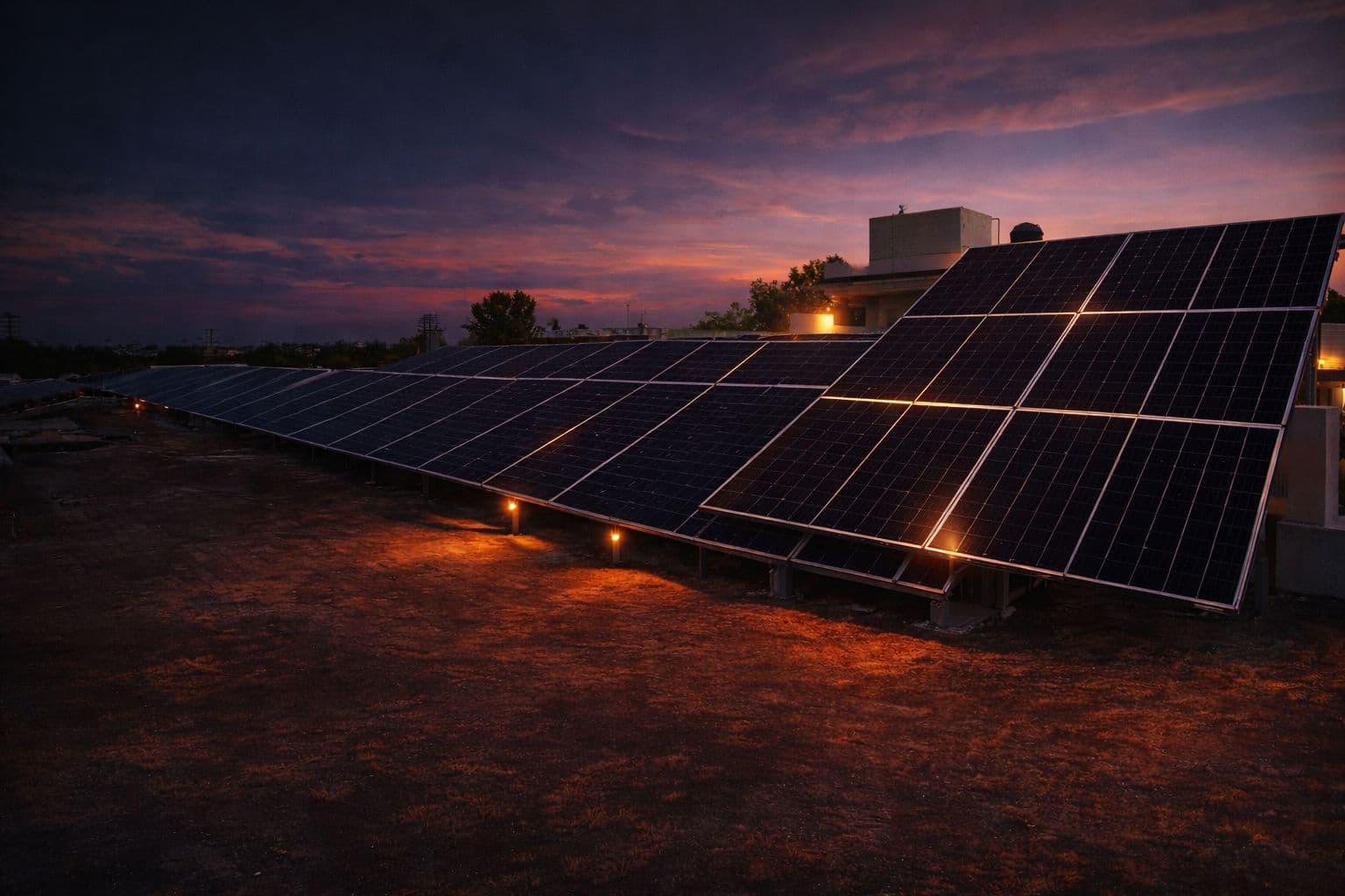 Solar panels installation